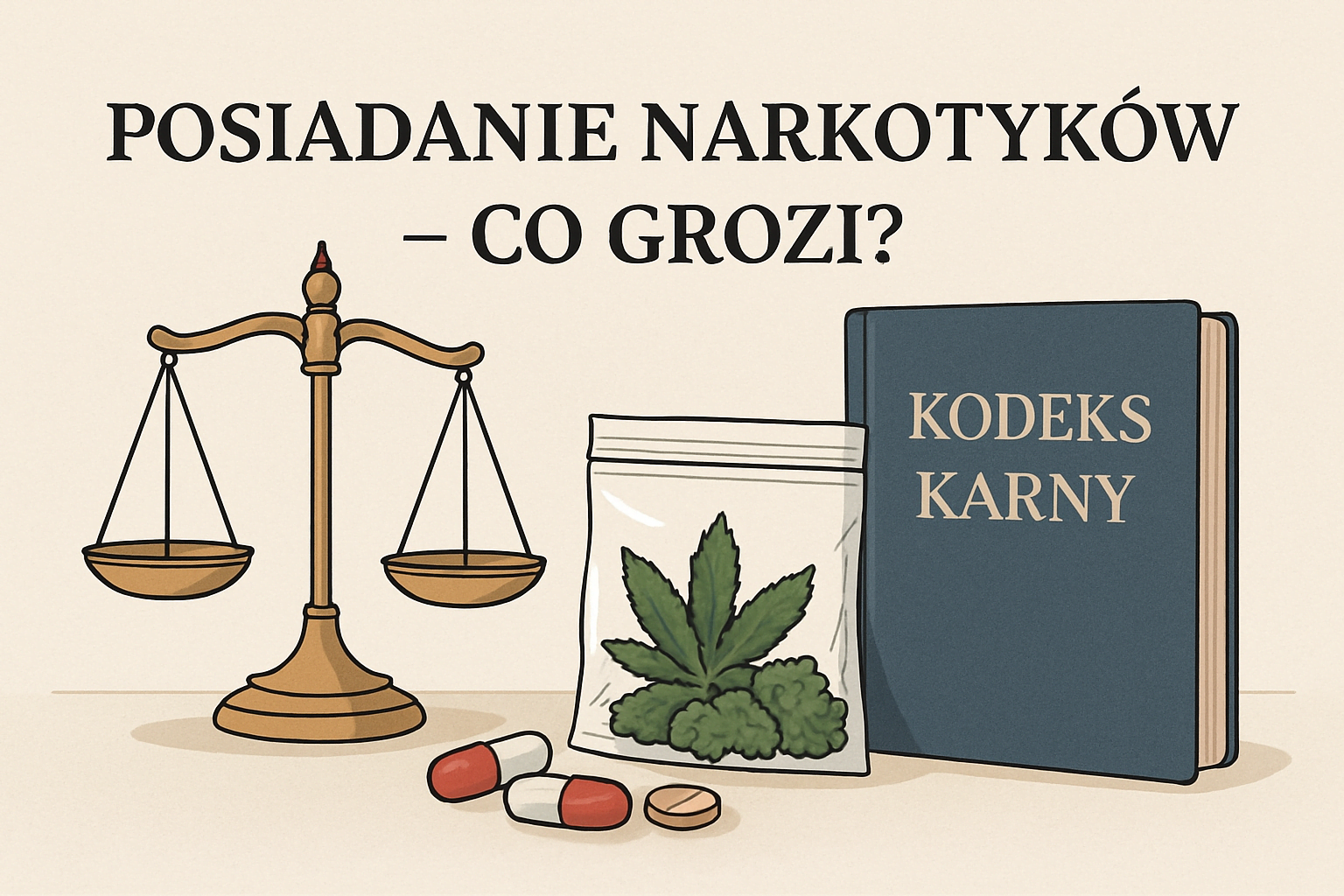 Posiadanie narkotyków – co grozi? Zarzuty, kary, obrona. Czy warto skorzystać z pomocy adwokata?