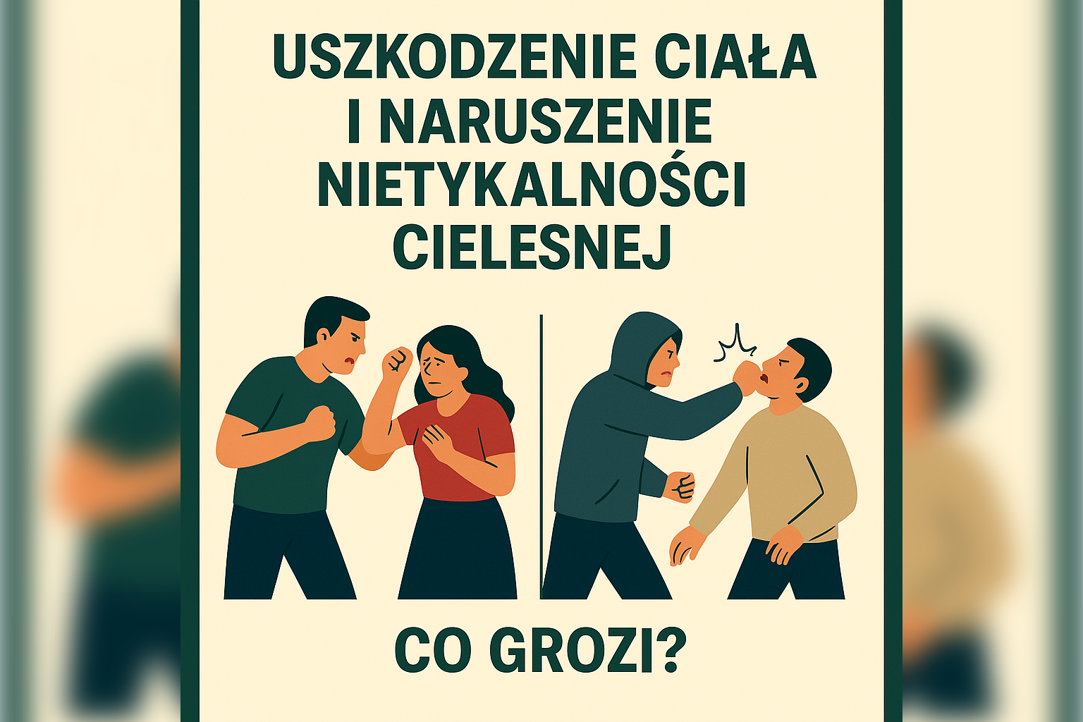Uszkodzenie ciała i naruszenie nietykalności cielesnej – co grozi?