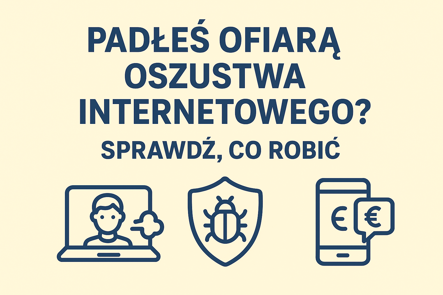 Oszustwo internetowe – co zrobić gdy padłeś ofiarą?
