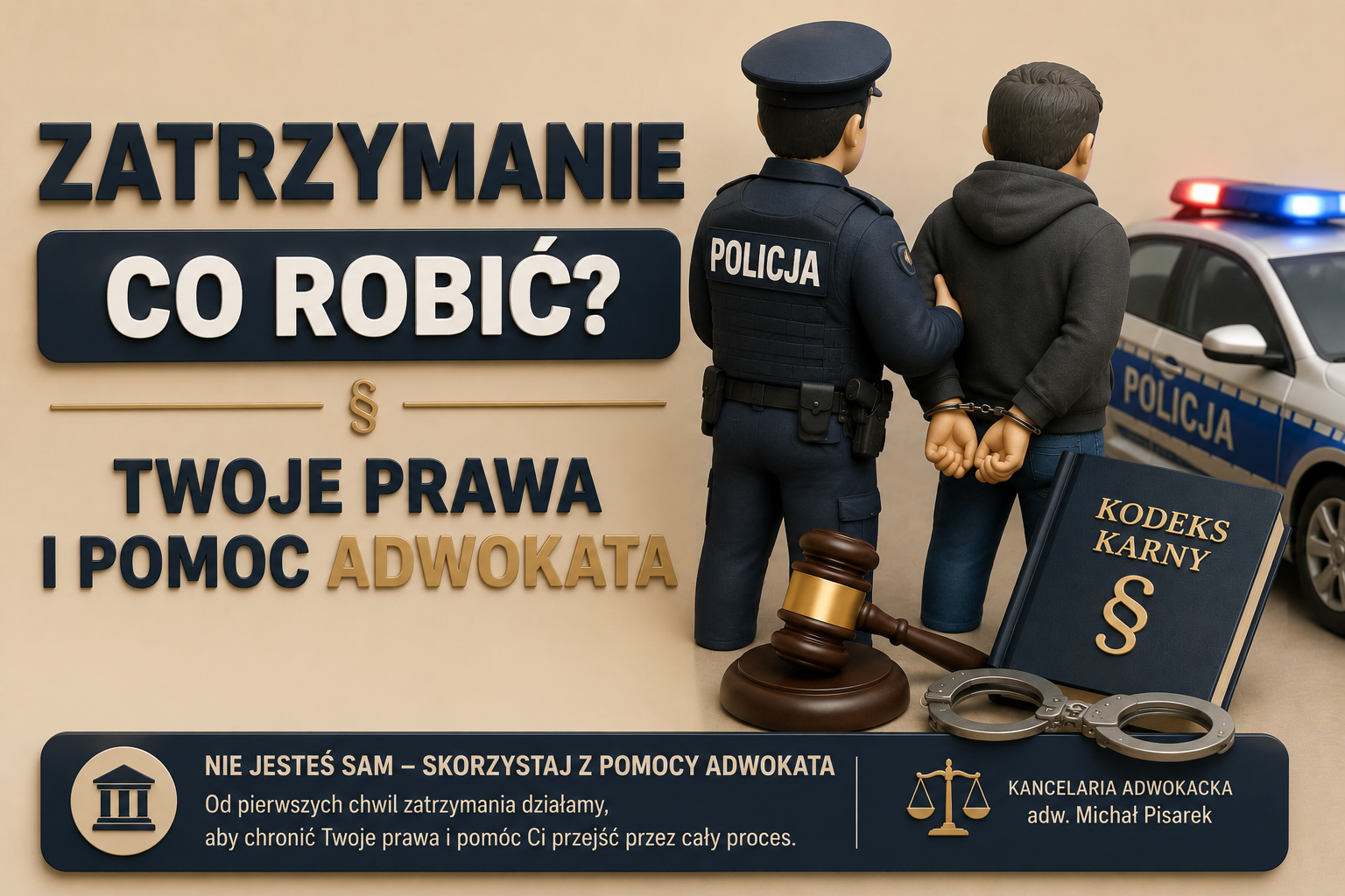Zatrzymanie przez Policję, CBA lub CBŚP – co robić? Praktyczny poradnik
