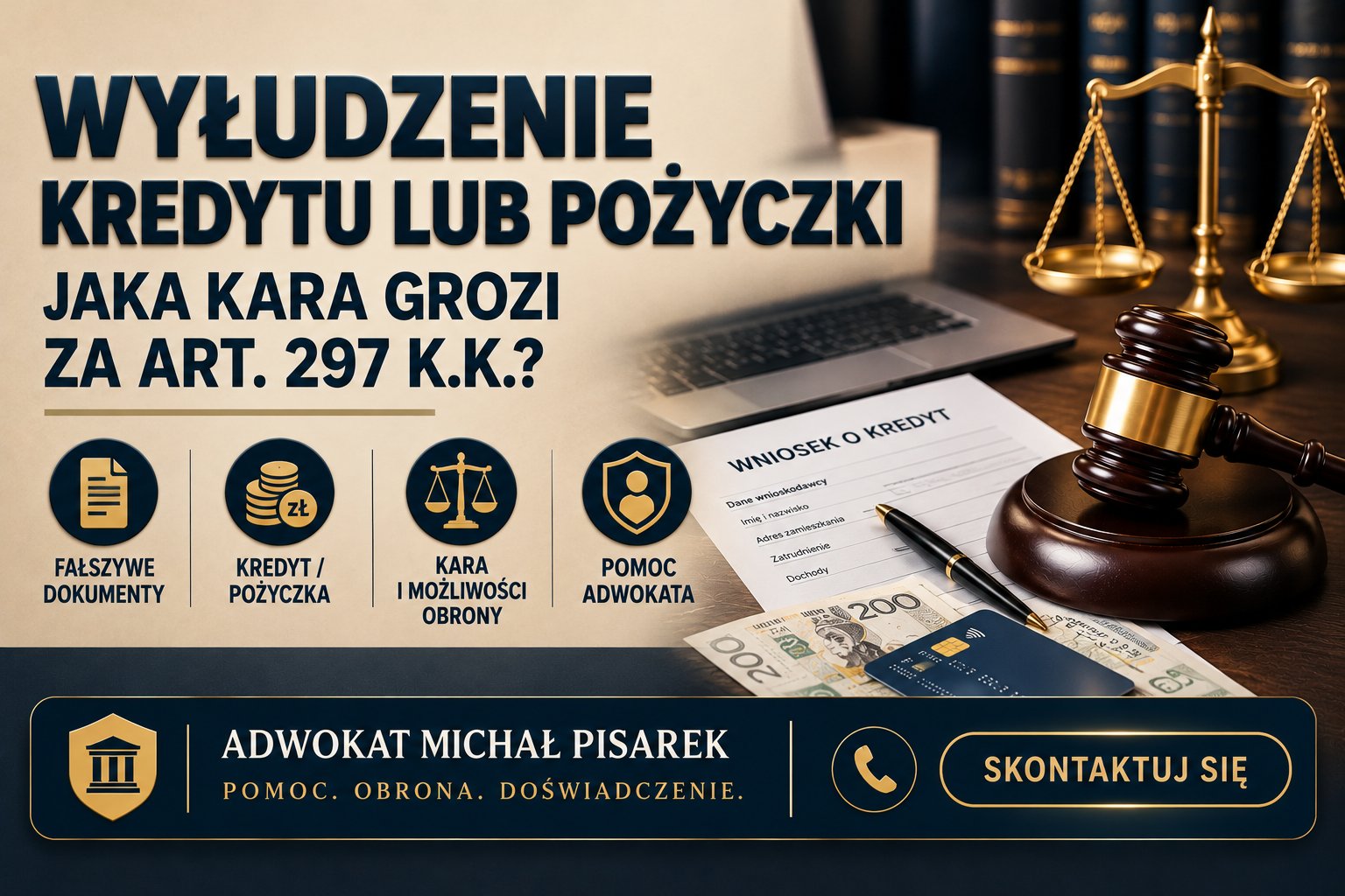 Wyłudzenie kredytu lub pożyczki – czyn z art. 297 Kodeksu Karnego